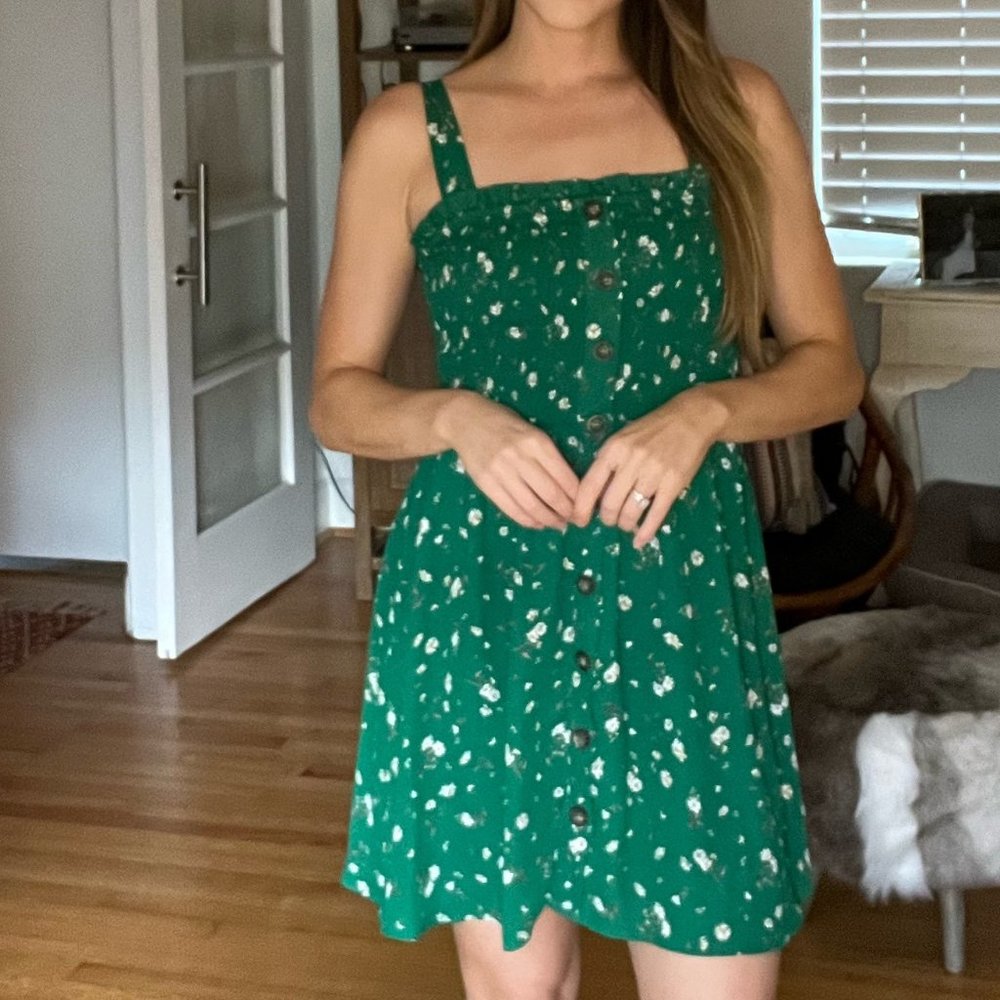 Sienna Sky - Green Floral Dress - XS